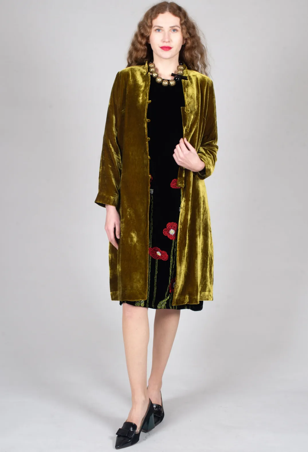 Bianco Levrin Dresses^Oriana Dress in Poppy Black