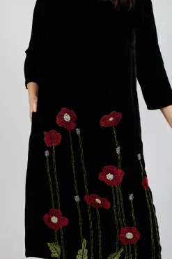 Bianco Levrin Dresses^Oriana Dress in Poppy Black
