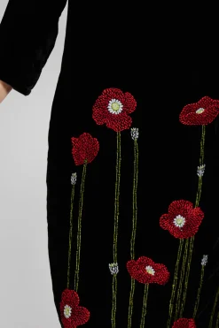 Bianco Levrin Dresses^Oriana Dress in Poppy Black
