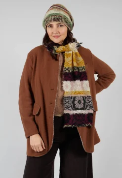 Butapana Scarves^Oriental Wool Scarf in Mustard