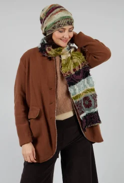 Butapana Scarves^Oriental Wool Scarf in Olive