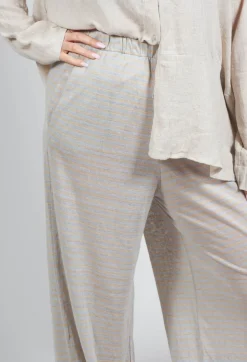 Mama B Co-ords & Suits^Ortigia Lino Trousers in Pale-Corda