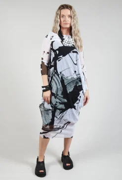 Xenia Design Dresses^OSLO Dress in Black White Colourful