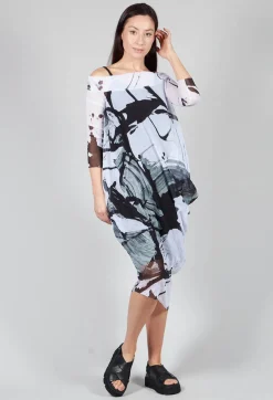 Xenia Design Dresses^OSLO Dress in Black White Colourful