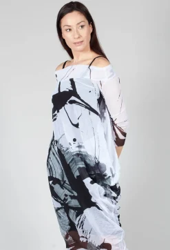 Xenia Design Dresses^OSLO Dress in Black White Colourful