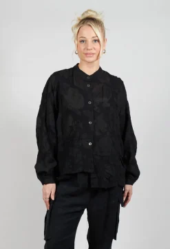 Sanctamuerte Shirts & Blouses^Over Shirt in Lana Folata Nero
