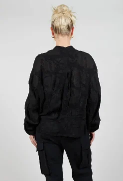 Sanctamuerte Shirts & Blouses^Over Shirt in Lana Folata Nero