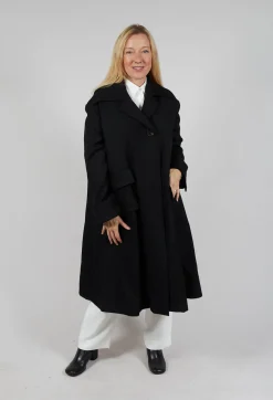 Malloni Coats^Overcoat in Degas Nero