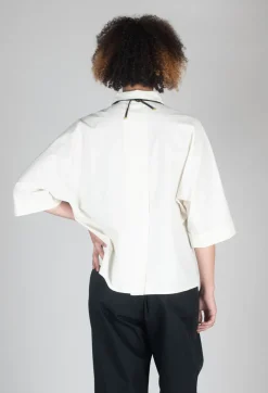 SOH Shirts & Blouses^Oversized Cotton Shirt in Milk