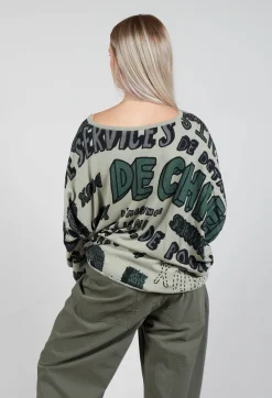 Rundholz Black Label Jumpers^Oversized Cropped Jumper in Multicolour