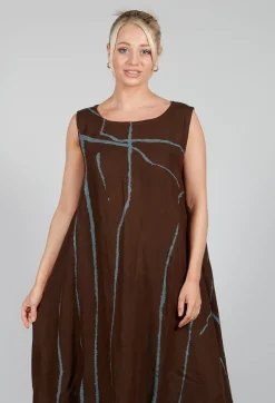 Moyuru Dresses^Oversized Dress in Brown Print