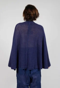 Rundholz Dip Jumpers^Oversized Knitted Jumper with Square Neckline in Ocean