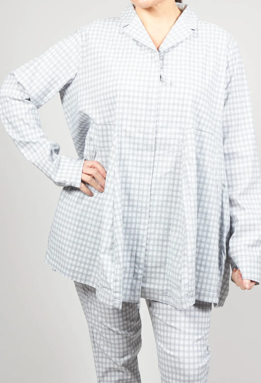 Rundholz Black Label Jackets^Oversized Lightweight Jacket in Water Check