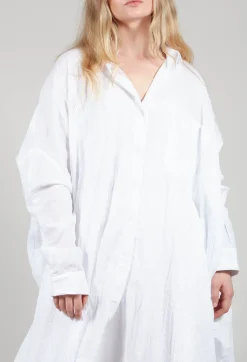 Moyuru Shirts & Blouses^Oversized Longline Shirt in White