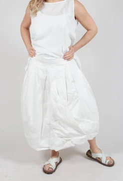 Rundholz Mainline Skirts^Oversized Pocket Skirt in Starwhite
