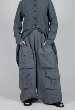 Tadashi Trousers^Oversized Pocket Trousers in Grey