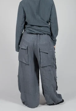 Tadashi Trousers^Oversized Pocket Trousers in Grey