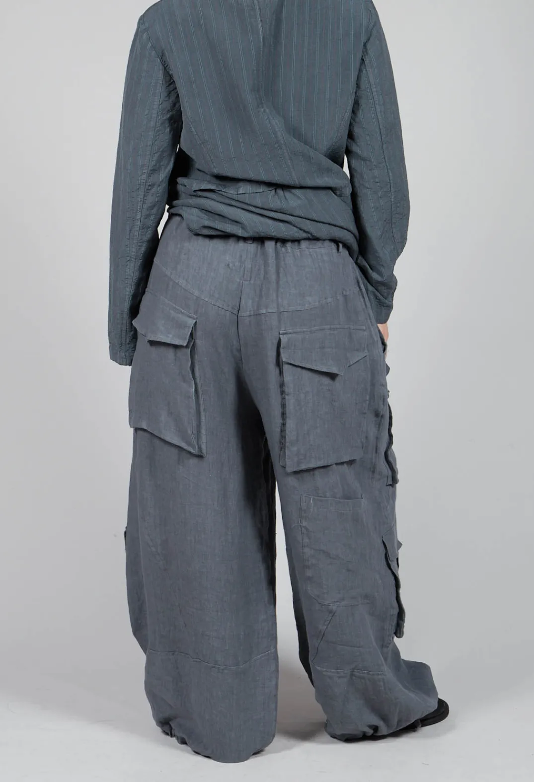 Tadashi Trousers^Oversized Pocket Trousers in Grey