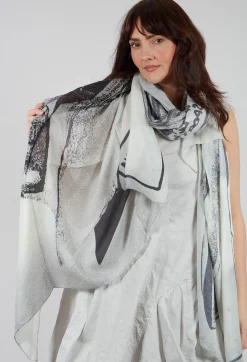 Rundholz Mainline Scarves^Oversized Print Scarf in Galaxy Print