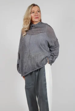 Rundholz Mainline Jumpers^Oversized Sheer Knit in Asteroid Sparkle