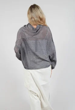 Rundholz Mainline Jumpers^Oversized Sheer Knit in Asteroid Sparkle