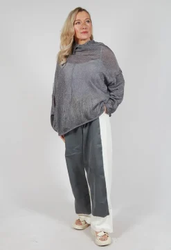 Rundholz Mainline Jumpers^Oversized Sheer Knit in Asteroid Sparkle