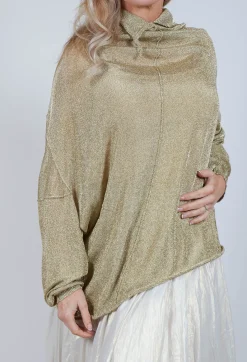 Rundholz Mainline Jumpers^Oversized Sheer Knit in Gold