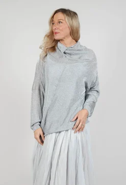 Rundholz Mainline Jumpers^Oversized Sheer Knit in Moon Sparkle