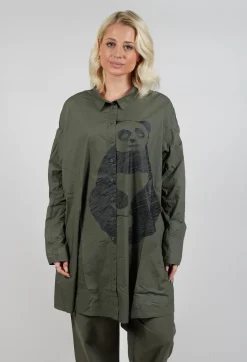 Rundholz Black Label Dresses^Oversized Shirt Dress in Camp Print