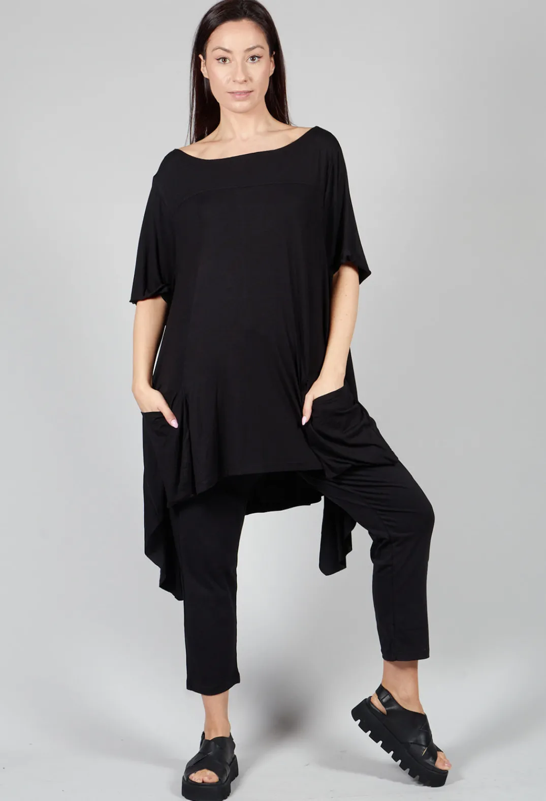 Philomena Christ Tops^Oversized T Shirt in Black