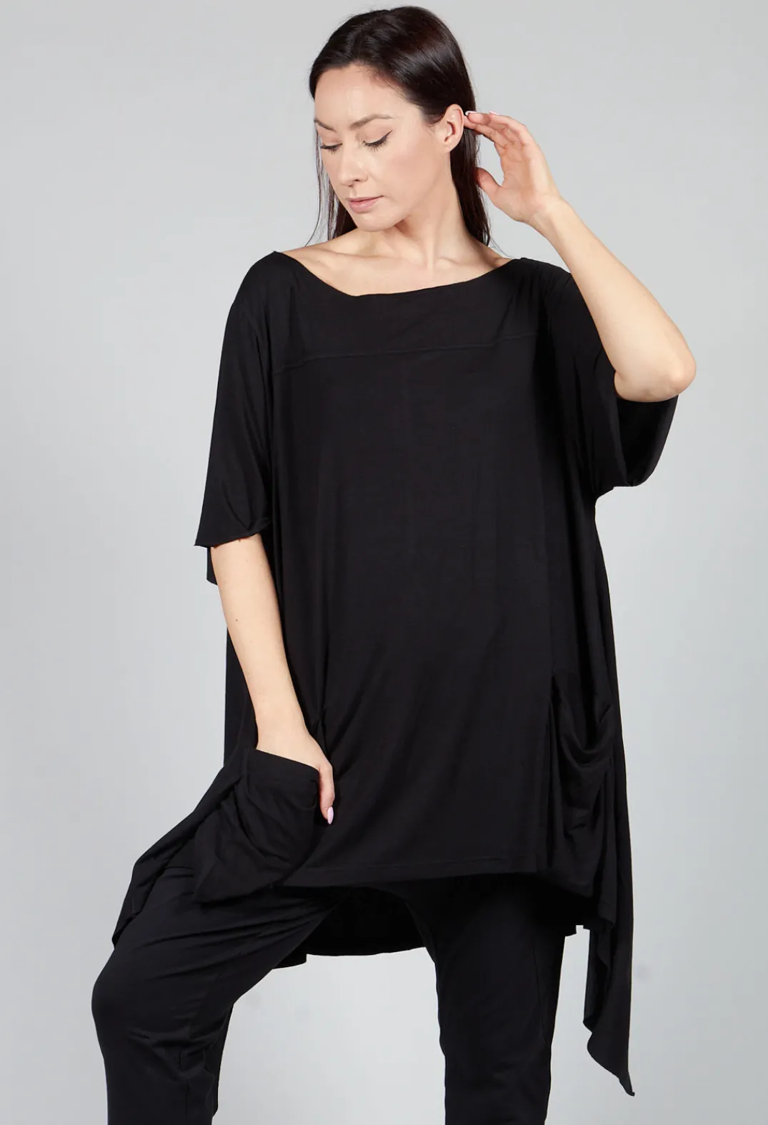 Philomena Christ Tops^Oversized T Shirt in Black