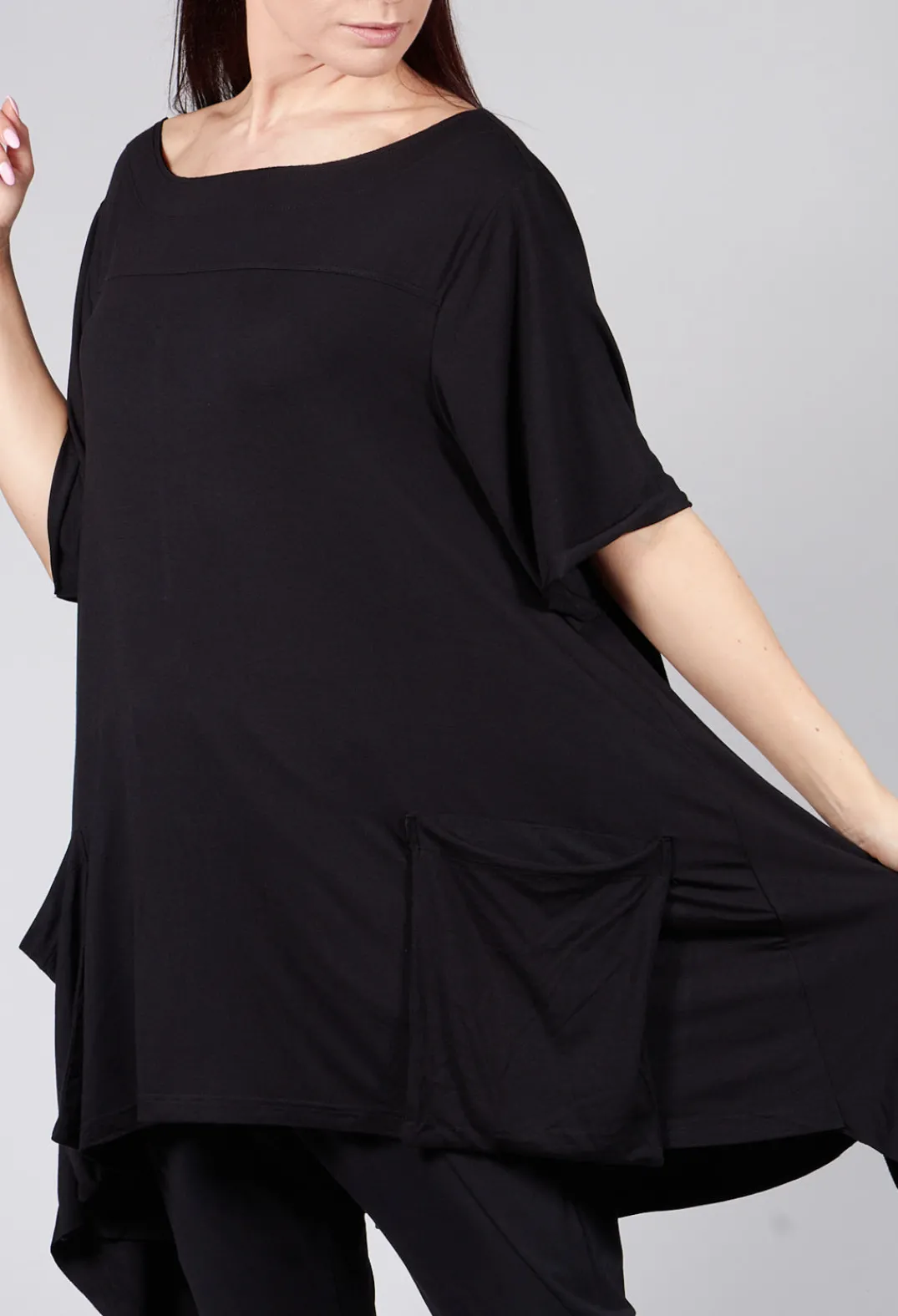 Philomena Christ Tops^Oversized T Shirt in Black