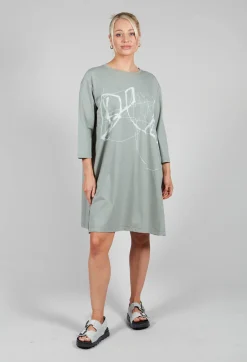 Moyuru Dresses^Oversized T-Shirt Dress in Green