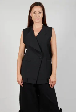Mei Meij Jackets^Oversized Waistcoat in Nero