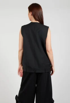 Mei Meij Jackets^Oversized Waistcoat in Nero
