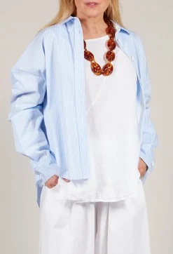 Amici Shirts & Blouses^Oxford Shirt in Striped Blue