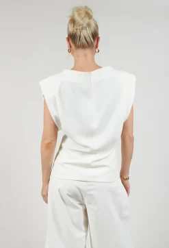 Stefano Mortari Tops^Padded Blouse in Cream