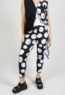 Bread and Butter Leggings^Paint Polka Dot Print Leggings in Black