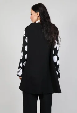 Bread and Butter Shirts & Blouses^Paint Polka Dot Print Top in Black