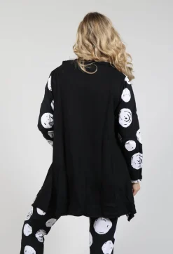 Bread and Butter Shirts & Blouses^Paint Polka Dot Print Top in Black
