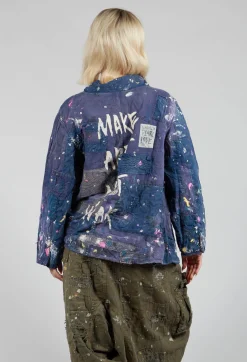 Magnolia Pearl Jackets^Paint Splatter Crop Tancy Coat in Workwear