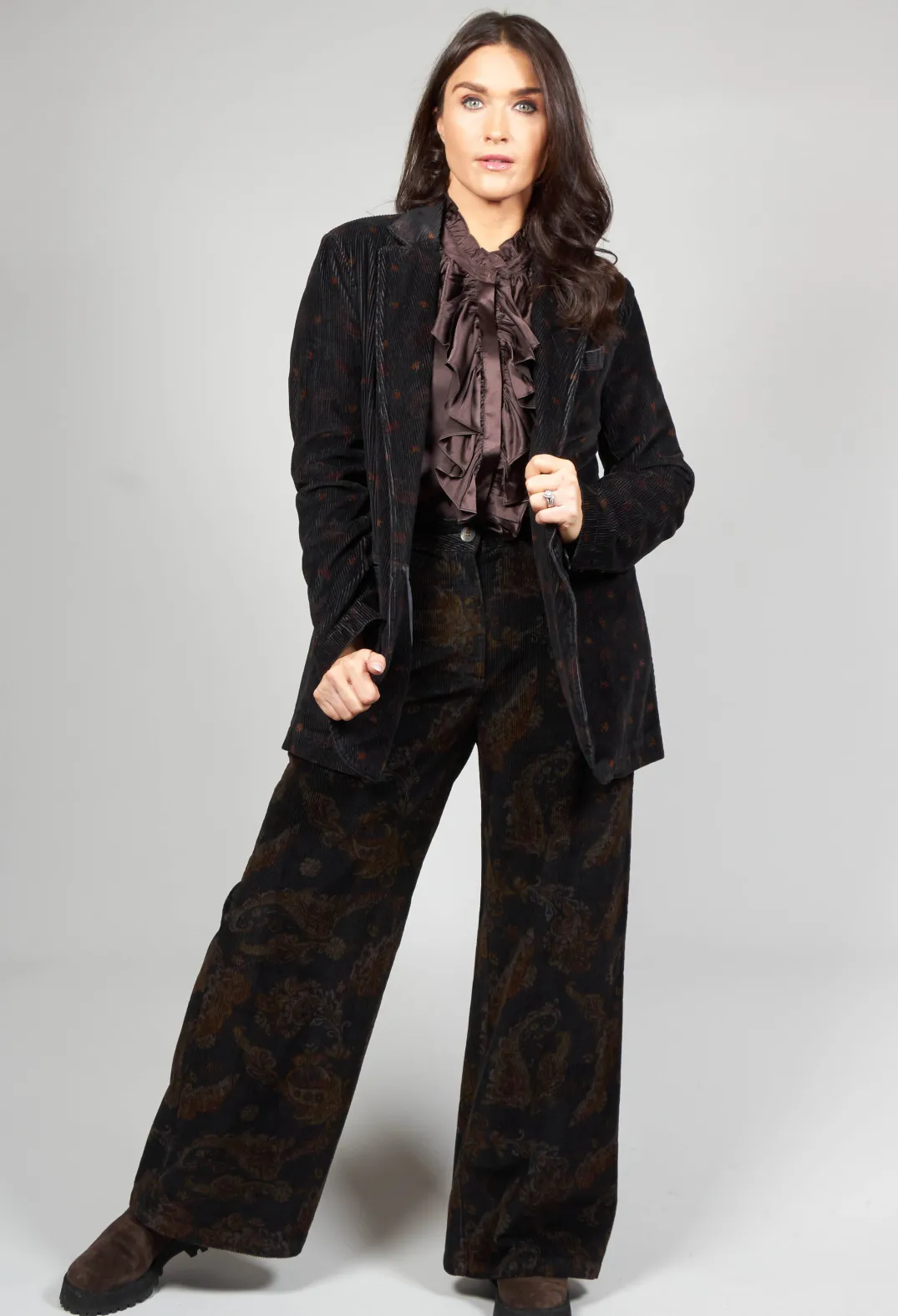 Baci Jackets^Paisley Single Button Blazer