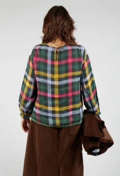 Eka Tops^Palm Top in Green Multicolour