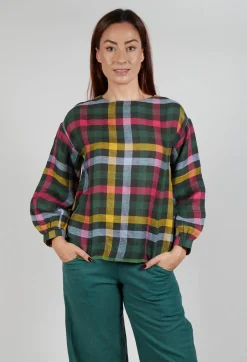 Eka Tops^Palm Top in Green Multicolour