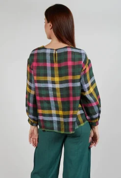 Eka Tops^Palm Top in Green Multicolour
