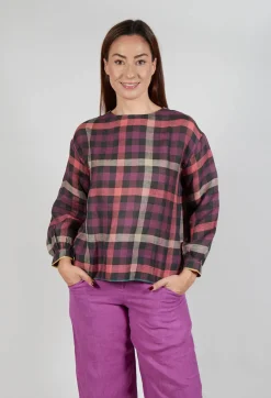 Eka Tops^Palm Top in Purple Multicolour