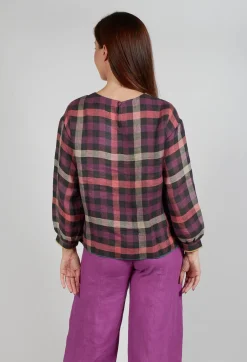 Eka Tops^Palm Top in Purple Multicolour