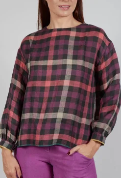 Eka Tops^Palm Top in Purple Multicolour