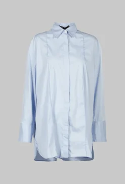 Malloni Shirts & Blouses^Panelled Shirt in Chianti Sky