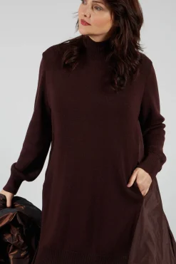 Mei Meij Dresses^Panelled Sweater Dress in Java